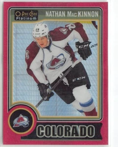 2014-15 O-Pee-Chee Platinum Red Prism #20 Nathan MacKinnon /135 - Picture 1 of 2