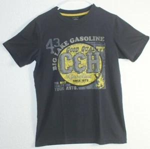 Mossimo Dark Gray T shirt Big Lake Gasoline Size XL 16/18 - Picture 1 of 5