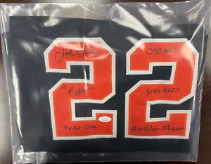 Jack Clark Signed San Francisco Giants Jersey (6) Inscriptions - W/ JSA COA - Picture 1 of 2