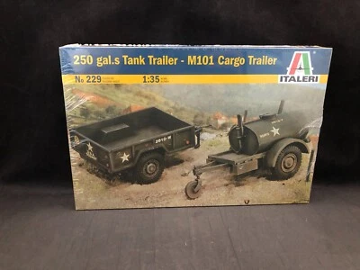 Italeri - Remolque cisterna 250 gal.s - Remolque de carga M101 escala 1:35 kit modelo 229 Foto 1 de 4