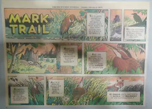 (52) Mark Trail Sunday Pages by Ed Dodd from 1977 Halves & Thirds Complete Year! - Picture 1 of 6