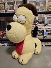 Crotchet Garfied vintage 00s Odie 17&quot; knitted plush EXCELLENT CONDITION