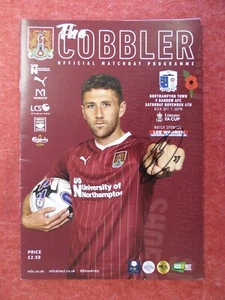 NORTHAMPTON T v BARROW | 2023/2024 | FA CUP R1 | 4 NOV 2023 | PAT BROUGH SIGNED - Bild 1 von 3