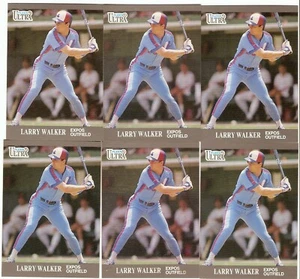 LARRY WALKER ROOKIE LOT 1991 FLEER ULTRA UPDATE U-93 EXPOS COLORADO ROCKIES HOF - Picture 1 of 1