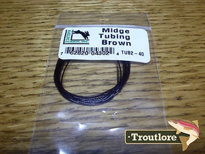 BROWN STRETCH MIDGE BODY TUBING - NEW HARELINE DUBBIN FLY TYING MATERIALS - Picture 1 of 4