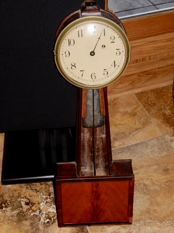 ANTIQUE AMERICAN BANJO CLOCK CA. 1830 MANY WILLARD TRAITS Cover