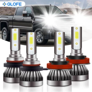 For GMC Terrain 2010-2015 4X Combo LED Headlight Hi/Lo Beam Bulbs 6000K White - Picture 1 of 9