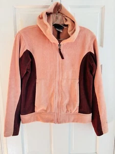 Patagonia Women Sz XS Snap-T Fleece Jacket Pinky Peach Brown Soft Fuzzy Full Zip - Picture 1 of 8