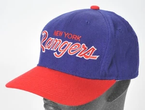 Vintage 90s New York Rangers Sport Specialties Youngan Wool Hat Fitted Size 7 - Bild 1 von 10