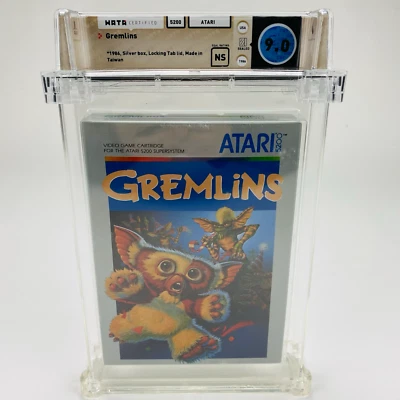 Gremlins - Atari 5200 Silver Box 1986 Movie Graded Factory Sealed WATA 9.0 NS  - Image 1 of 4