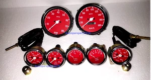 Smiths Temp F Oil temp F oil Fuel Volt Gauge Speedo0-180 kmh Tacho 0-80 100mm RC - Picture 1 of 3