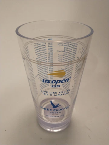 US Open 2019 Plastic Cup Glass Grey Goose Vodka "Live Like You're The Champion" Cover