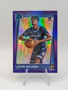 Ziaire Williams 2021-22 Donruss Optic Rated Rookie Purple Prizm #198 Grizzlies