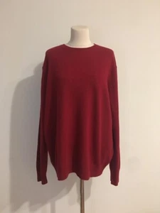 Marks & Spencer Red Men Cashmere Wool Jumper Size L - Picture 1 of 5