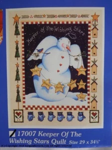 MARY MAXIM NEEDLEWORK CRAFTS 17007 KEEPER OFTHE WISHING STARS QUILT 29X34 MW214 - Picture 1 of 3