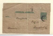 Argentina Entero Postal Circulado Alemania año 1890 (FU-313)
