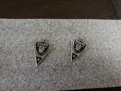 Oakland Raiders Dangle Earrings  -  nfl brand Cover