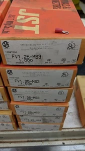 1000 Pack 22-16 Gauge Vinyl ring Crimp Terminals #3 OR #4,  3mm Stud FV1.25-MS3 - Picture 1 of 3