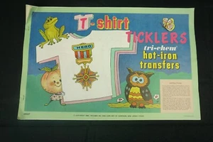 Vintage Tri Chem Hot Iron Transfers Book 0537 T-Shirt Ticklers - Picture 1 of 5