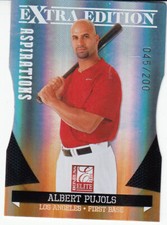 2011 Extra Edition Elite Aspirations SP Albert Pujols Die Cuts Angels #045/200 
