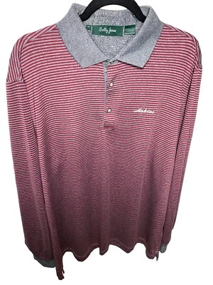 Camisa Bobby Jones Virginia VA Tech HOKIES LS Atlética Roja Gris Rayas Para Hombre’s XL Foto 1 de 4
