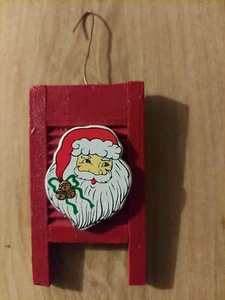 WEIHNACHTSMANN WASCHBRETT 3 ZOLL HÄNGEND WEIHNACHTSSCHMUCK MIT HAKEN - Bild 1 von 2