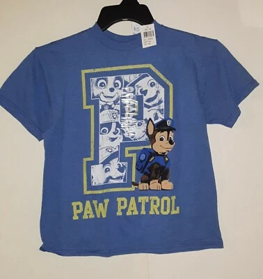NUEVA Camiseta Tallas Juveniles Nickelodeon Paw Patrol Azul Claro Múltiples Tallas Disponibles. Foto 1 de 4