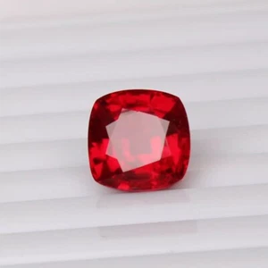 10 mm natürlicher blutroter Rubin Kissenschliff 7,10 ct. seltener echter loser Edelstein - Bild 1 von 6