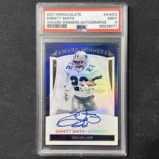 2021 Immaculate Emmitt Smith Award Winners On Card Auto 1993 NFL MVP Cowboys