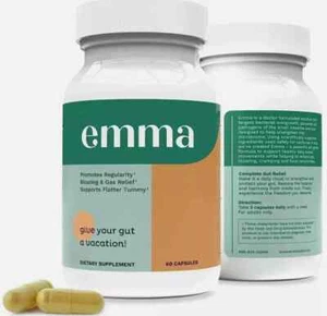 Paquete de 1/3 Suplemento Alivio Emma Konsciens Keto para Hinchazón Intestinal 60 Cápsulas Exp 2027 - Imagen 1 de 8