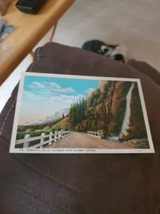 Postal Horsetail Falls Columbia River Highway Oregon OR Cliff Waterfalls - Imagen 1 de 2