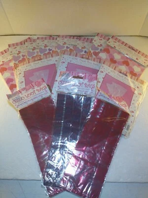16 Valentine’s Day Cupcake Boxs/18 Treat Box Set & 60 Cello Loot Bags Lot  - Image 1 of 4