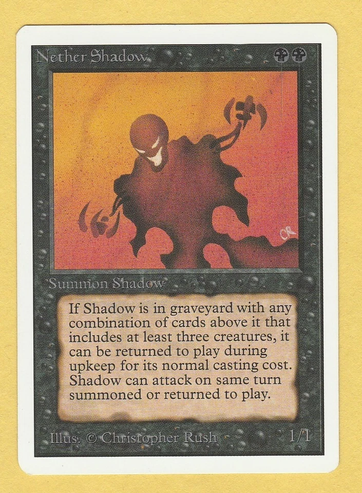 Nether Shadow MTG Unlimited Rare "New never played" Ready to be graded! - Image 1 of 1