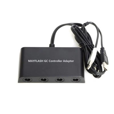 MAYFLASH GameCube Controller Adapter for Wii U PC USB and Switch/Switch 2 4 P... - Image 1 of 3