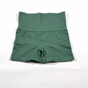 Aritzia TNA Green Ribbed Bike 3" Shorts High Waist Athletic Gym Running Sz XS - Picture 1 of 8