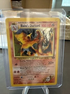 Blaine's Charizard 2/132 Gym Challenge Set Holo Rare Vintage Pokemon Card - Picture 1 of 7