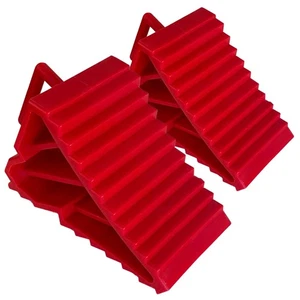 2 Pack RV Wheel Chocks for Travel Trailers RV Camper Trucks Vehicles - Picture 1 of 6