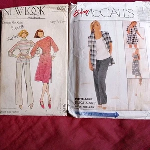 2 sewing patterns - dress, tops, jacket, pants and shorts sizes 8-10 - Picture 1 of 2