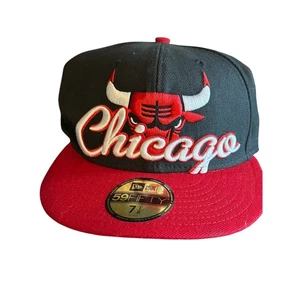 Cappello Berretto Snapback NBA Chicago Bulls New Era 9FIFTY Nero Hardwood Classics - Foto 1 di 7
