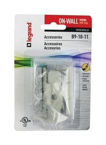 Wiremold B-9-10-11 Elfenbein Metall Schwerlast Rennbahn Zubehör Kit (5er Pack) - Bild 1 von 3