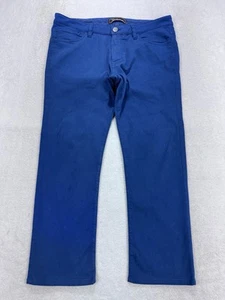 34 Heritage Chino Pants Men 34x26 ACTUAL (34x26) Blue  Straight Leg Twill - Picture 1 of 14