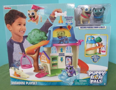Disney Junior Puppy Dog Pals House Doghouse Playset Bingo & Rolly NEW - Image 1 of 4