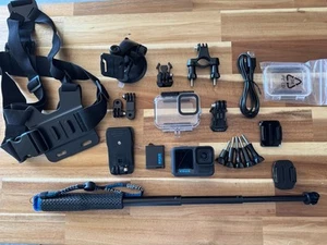 GoPro Hero13 Black Hero 13 + Suction Cup + Chest Mount + HandleBar+ - Picture 1 of 9