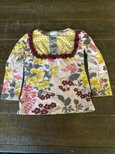 Girls size 6 Persnickety top tunic lou lou Fall 2012 Floral - Picture 1 of 1