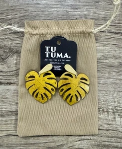 Orecchini albero TU TUMA fatti a mano Totumo (Calabash) made in Colombia - Foto 1 di 1