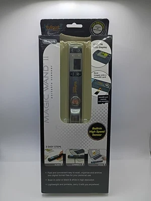 VuPoint Magic Wand II Portable Scanner  ST441PE Pewter High Speed Sensor  NEW - Image 1 of 4