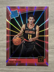 2018-19 Donruss Trae Young #198 Rated Rookie RC Holo Pink Laser SP #/79 - Picture 1 of 6