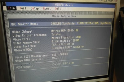 Video card Matrox MGA-1264G-100 Productiva G100 8MB VGA - Image 1 of 4