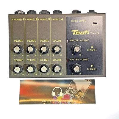 Tech TM-8 - 8-Kanal Line Mixer getestet und funktionsfähig Japan inkl. Netzteil - Bild 1 von 4