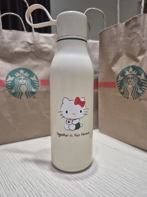 Starbucks x HELLO KITTY 2024 vaso de botella de agua de acero inoxidable 20 oz/591 ml Foto 1 de 4